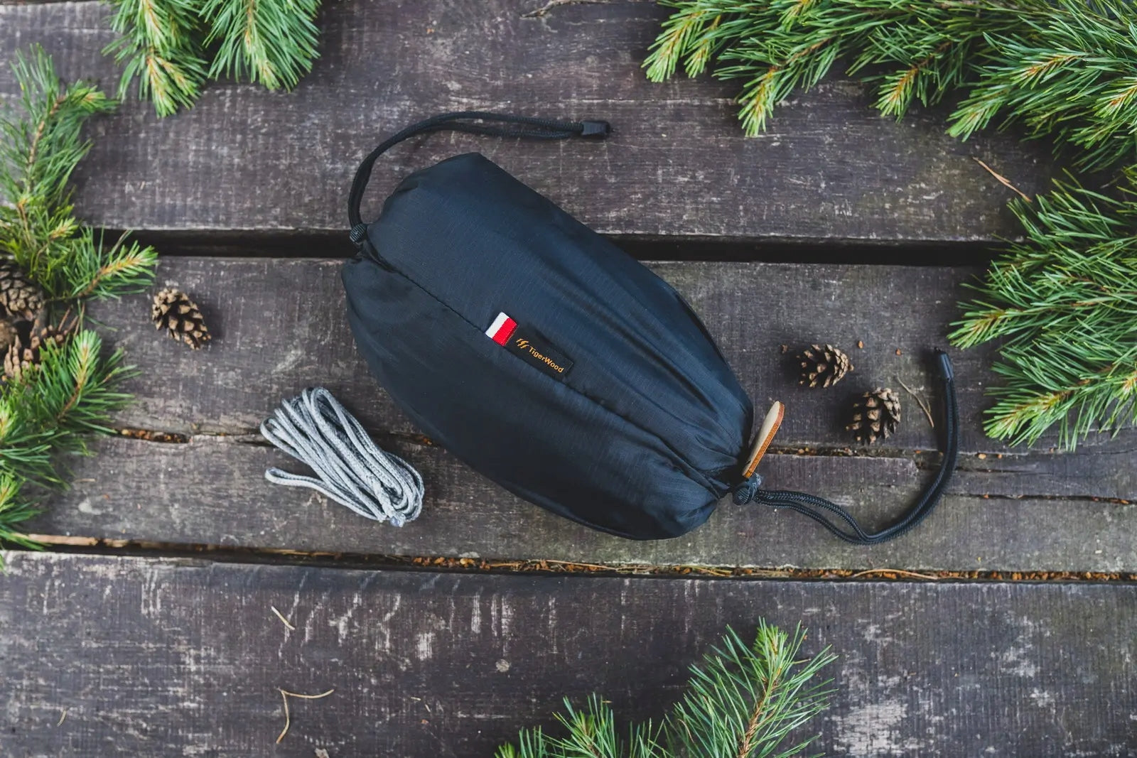 Hammock Lightweight TigerWood Dragonfly V2 Black with Mosquito Net Single Zip Manufacturer Tigerwood