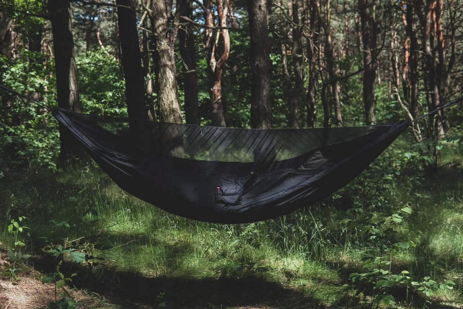 Hammock Lightweight TigerWood Dragonfly V2 Black with Mosquito Net Single Zip