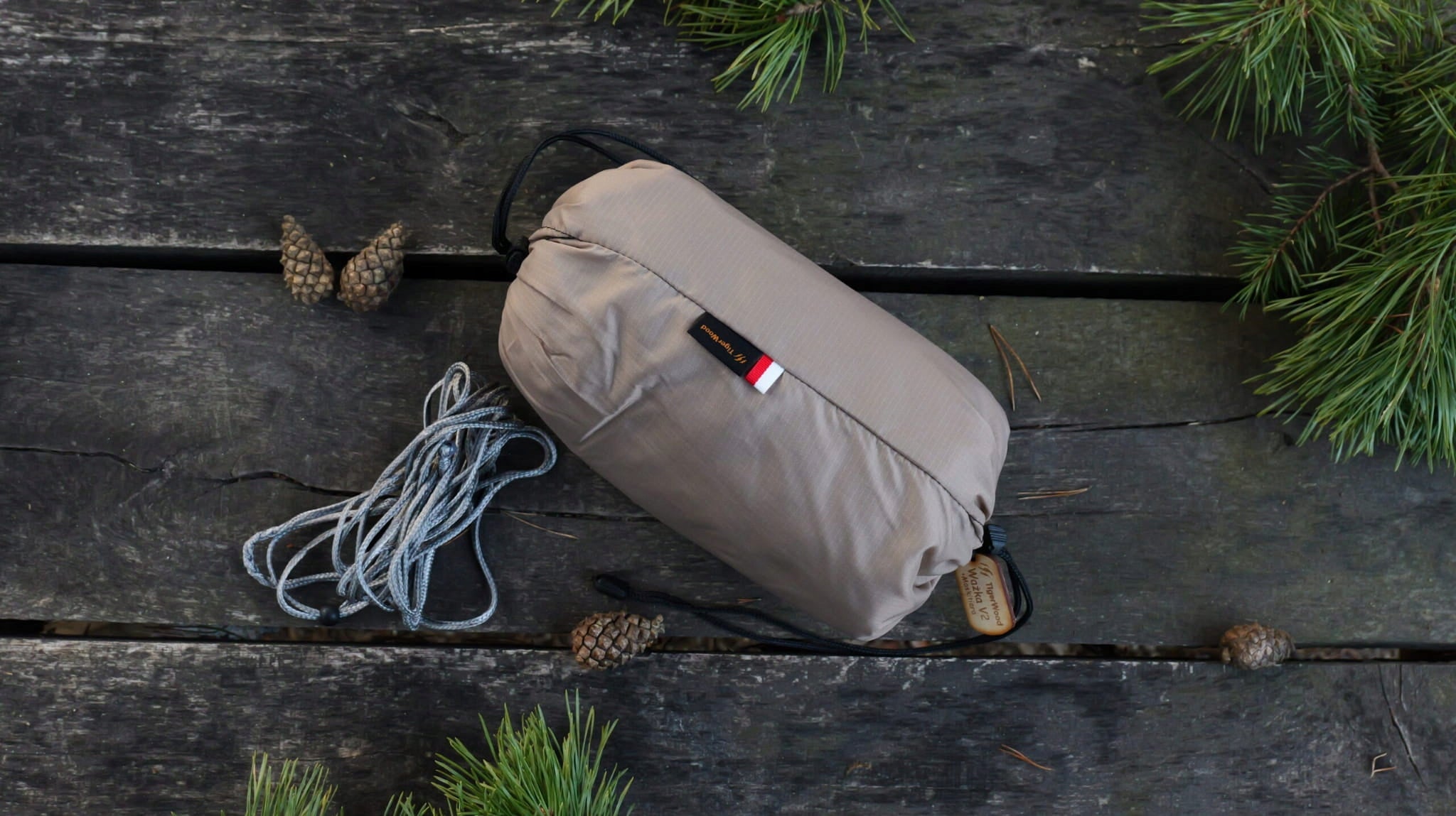Hammock TigerWood Dragonfly V2 Desert with Mosquito Net Long 350 cm Double Zip Manufacturer Tigerwood