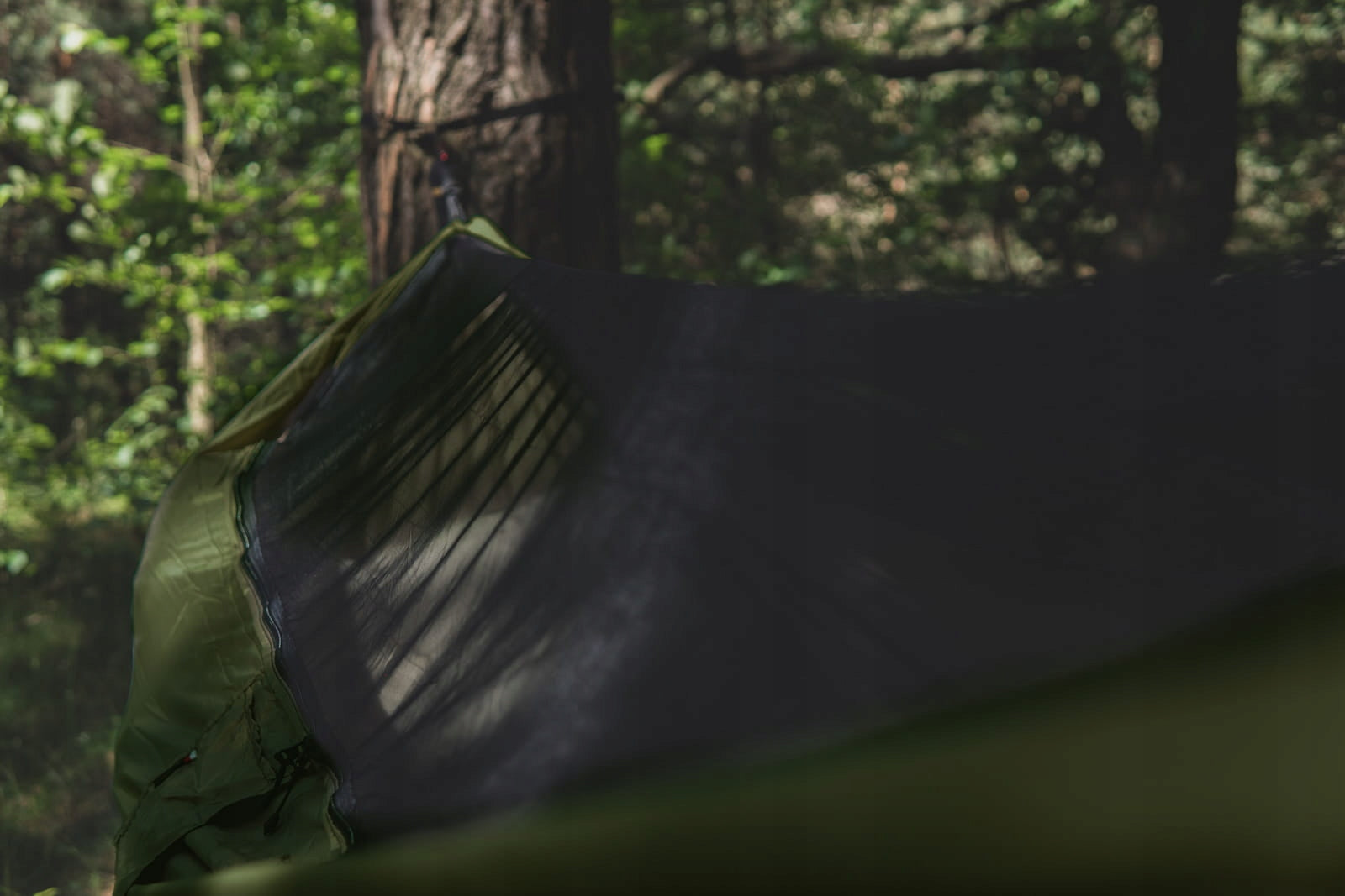 Hammock TigerWood Dragonfly V2 Khaki with Mosquito Net Single Zip Manufacturer code Ważka V2 Khaki - z moskitierą