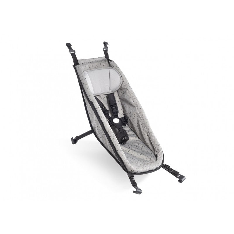 Hammock infant car seat for bicycle trailer CROOZER Stone Grey