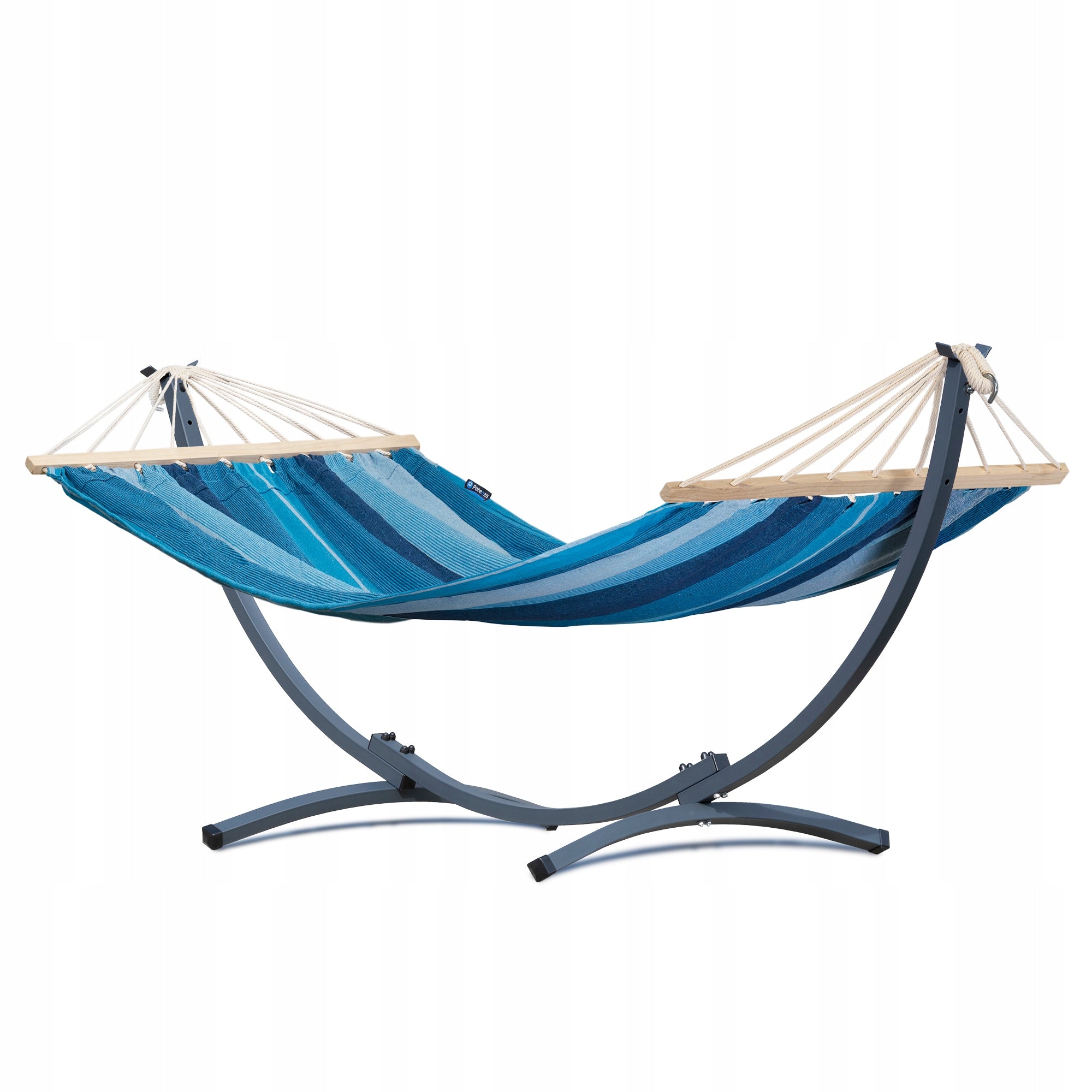 Hammock with bar + steel frame up to 200kg garden hammock set POTENZA