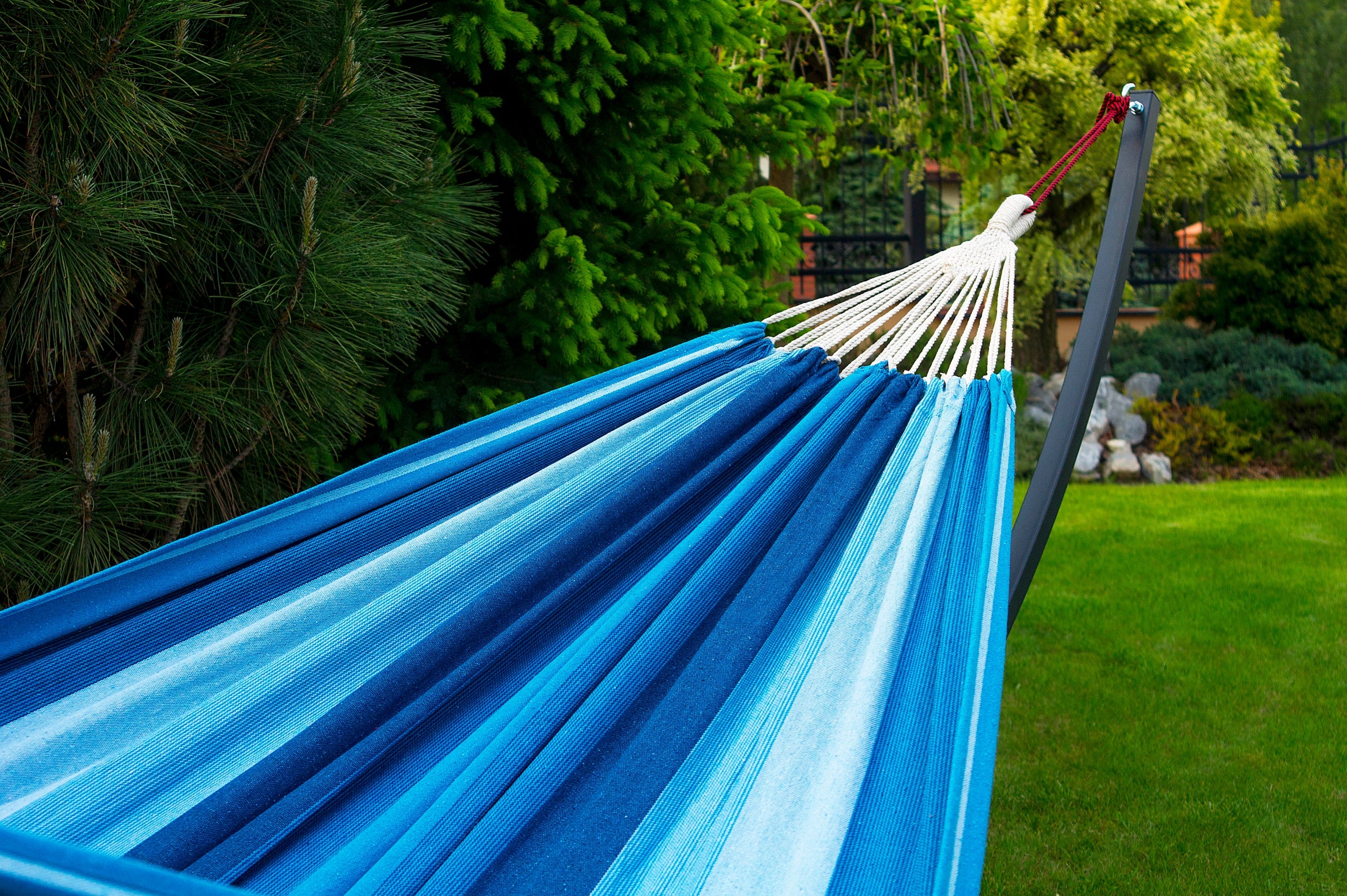 Hammock with steel frame GRANDE hammock double garden set POTENZA Kind hammock without rod