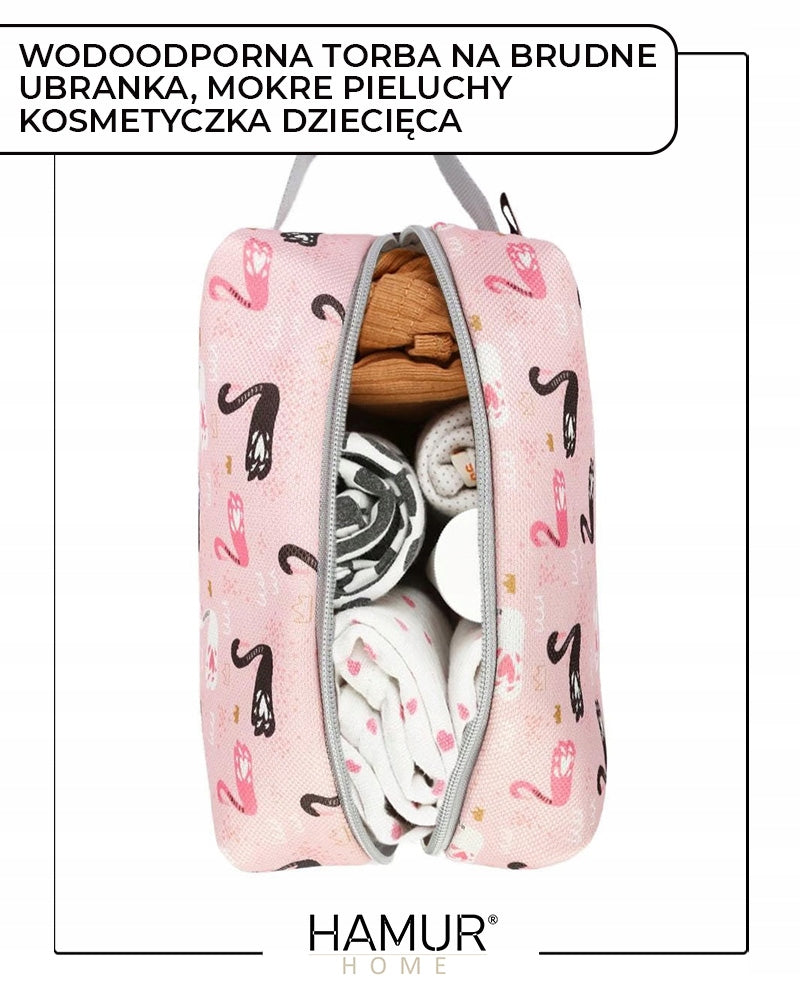 Hamur Home Waterproof Wet Diaper Bag Baby Cosmetic Bag Packaging status original