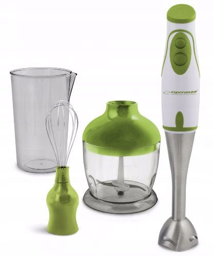 Hand Blender 4in1 450W Steel Blades 2 Speed Esperanza PESTO Green