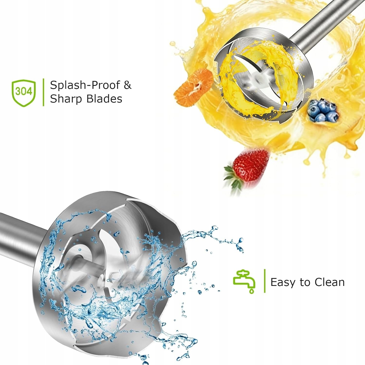 Hand Blender BonsenKitchen HB3201 300 W black (144) Manufacturer code 5904133221453