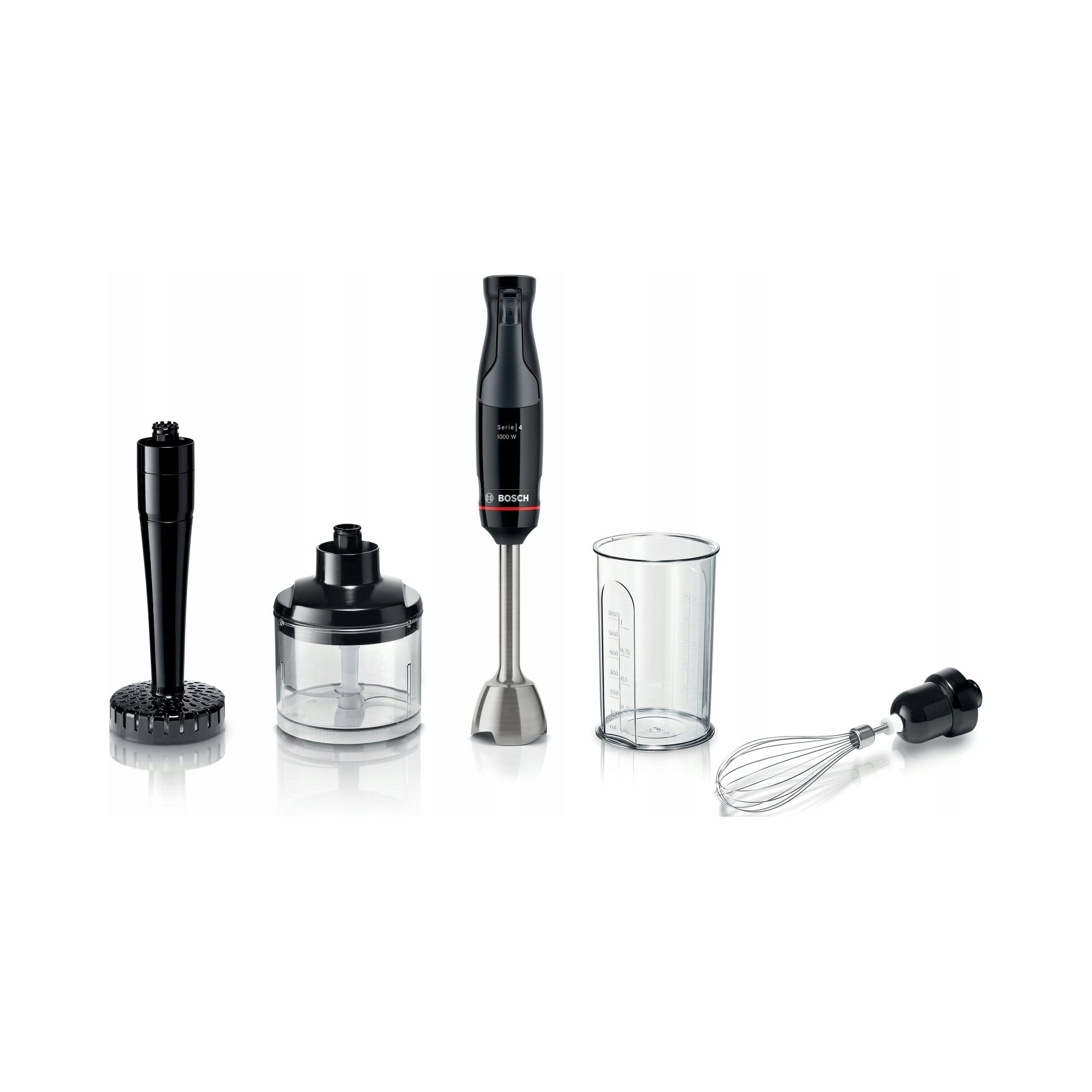 Hand Blender Bosch ErgoMaster Series 4 MSM4B623 1000W Black Shredder