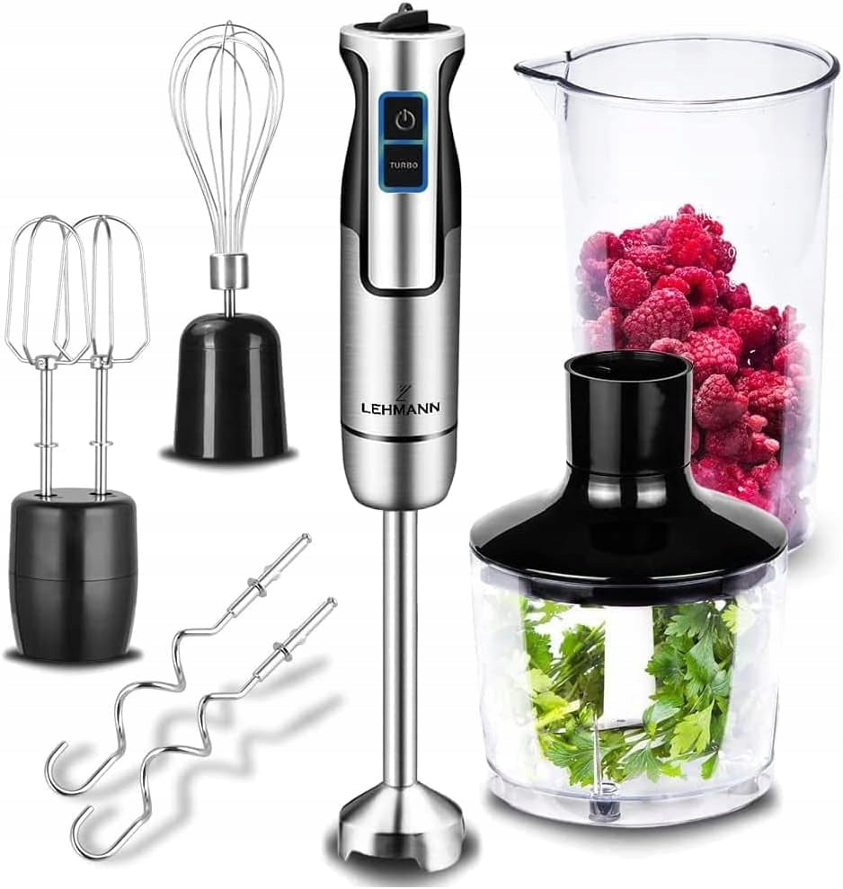Hand Blender Portable for Smoothie LEHMANN 1200 W 6-Piece Set