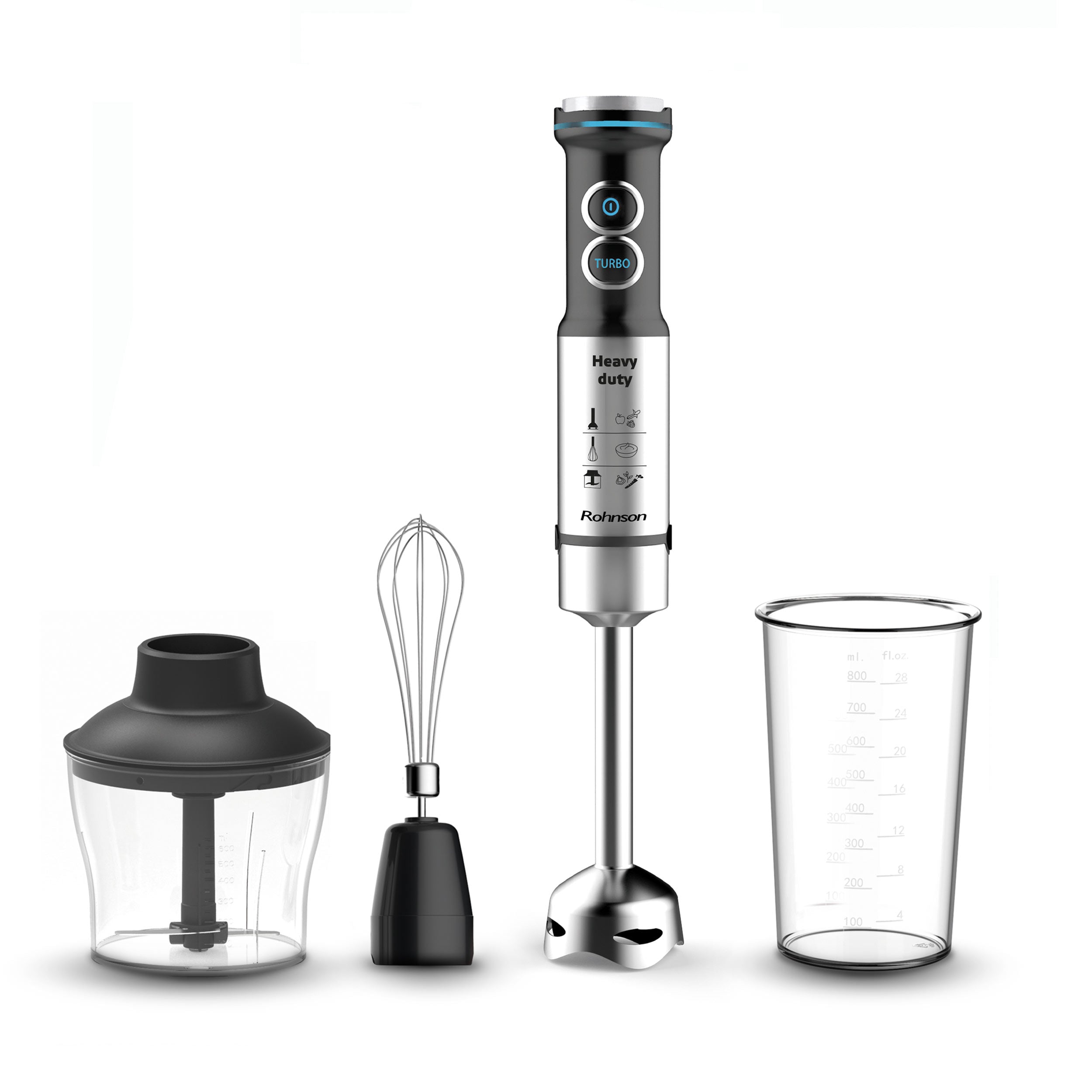 Hand Blender Rohnson R-5797 Heavy Duty 1200 W black