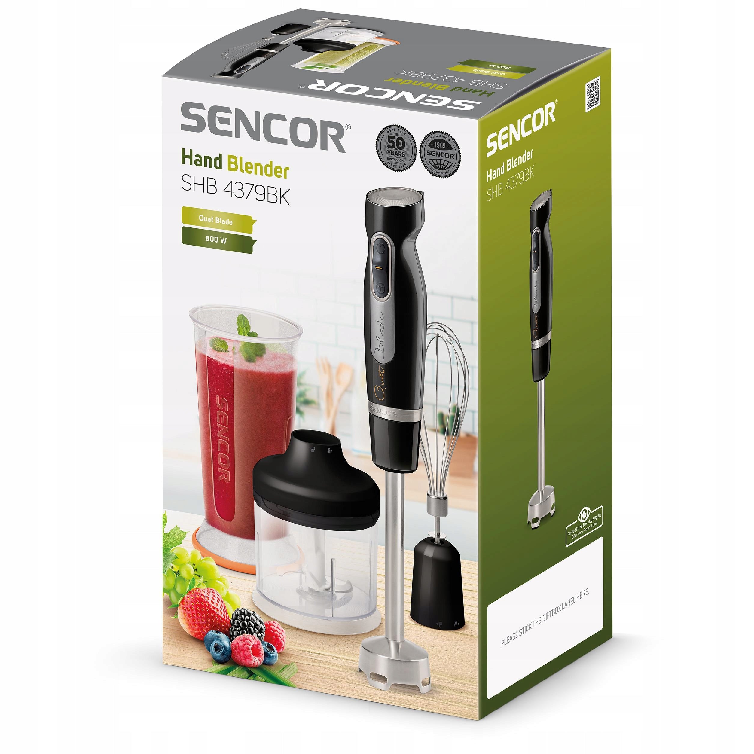 Hand Blender Sencor SHB 4379BK 800 W black Manufacturer code SHB 4379BK