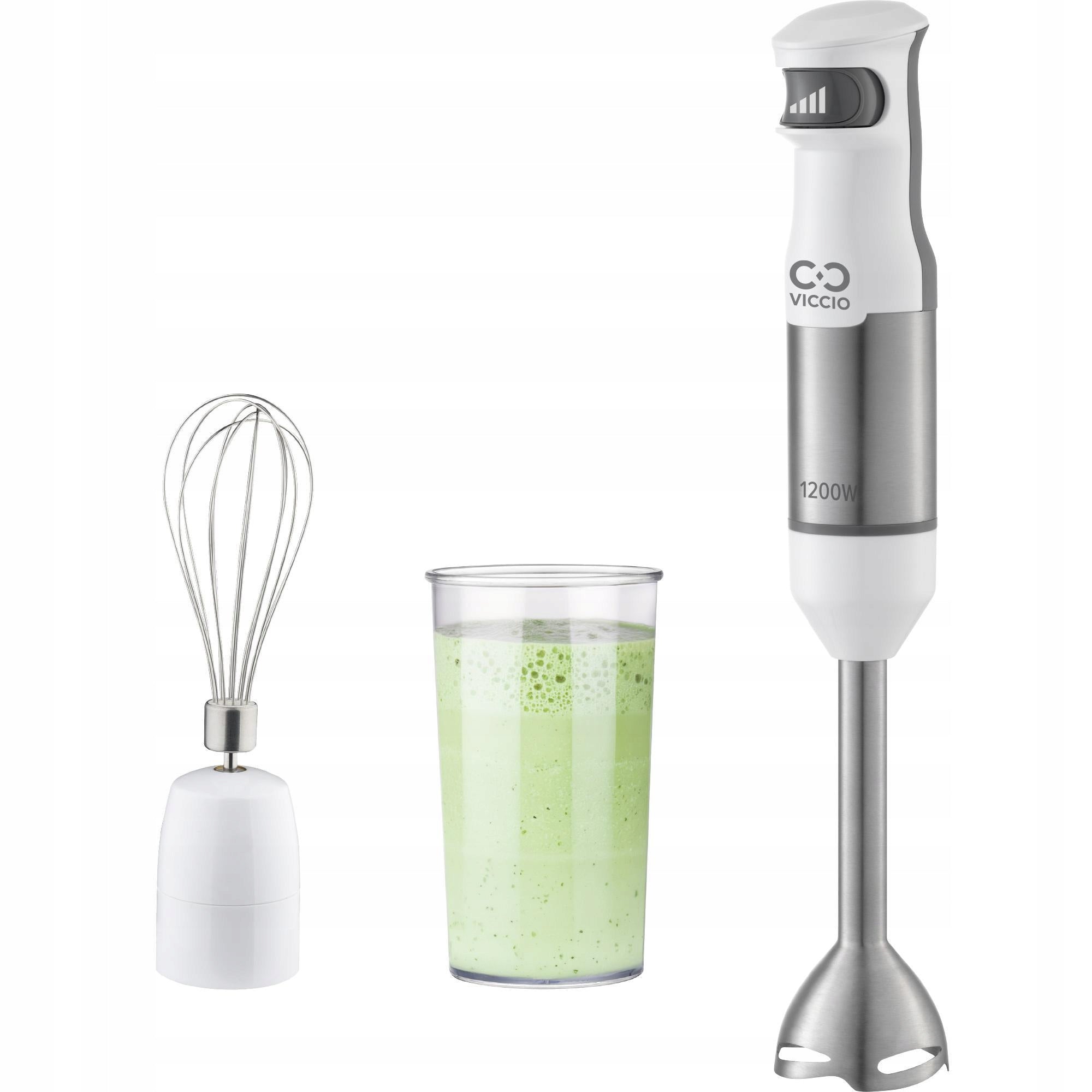 Hand Blender VICCIO HBHG-7712 1200W Ice Crushing Whipping Accessories