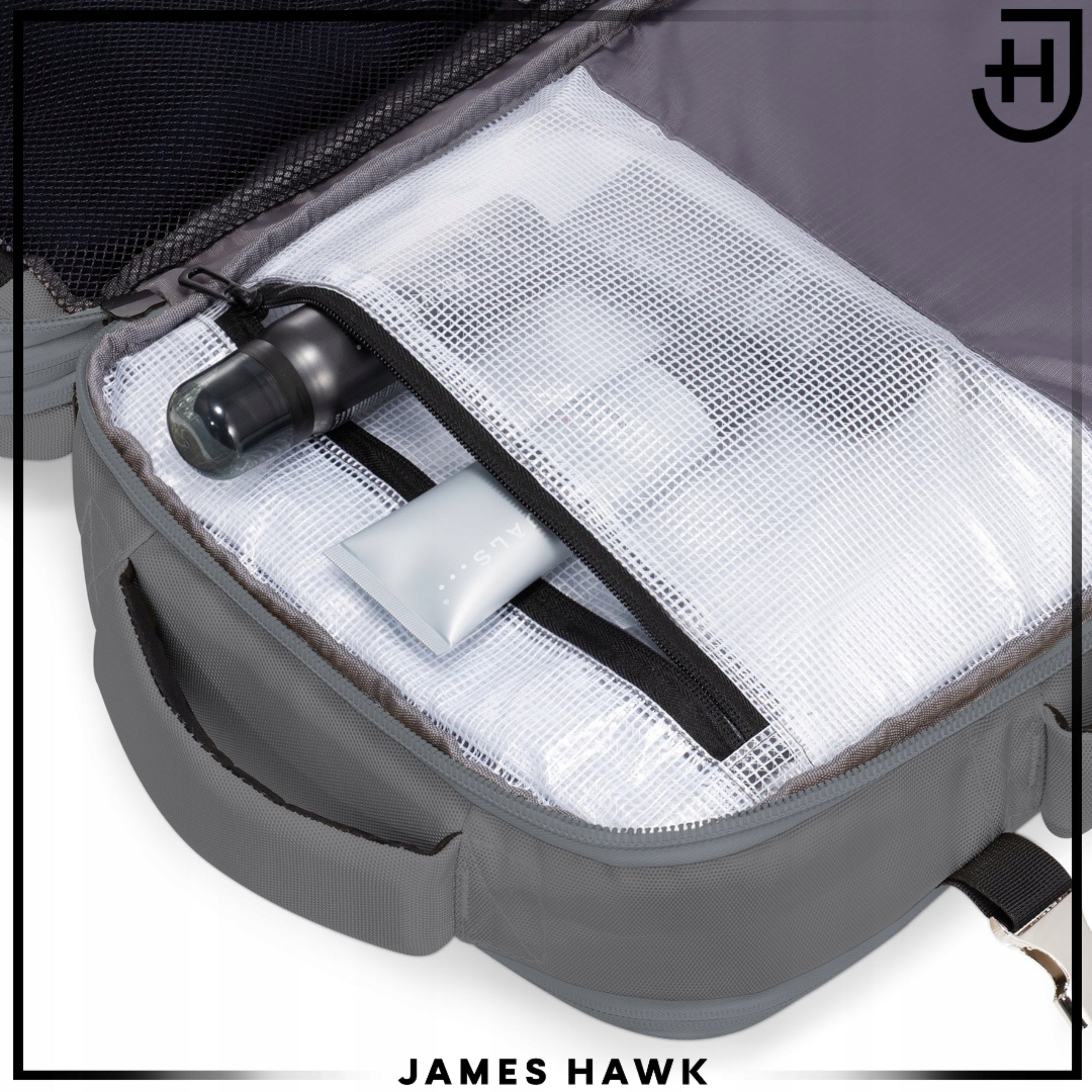 Hand Luggage Airplane Bag WIZZAIR 3in1 Laptop Backpack 17 Inches Brand James Hawk