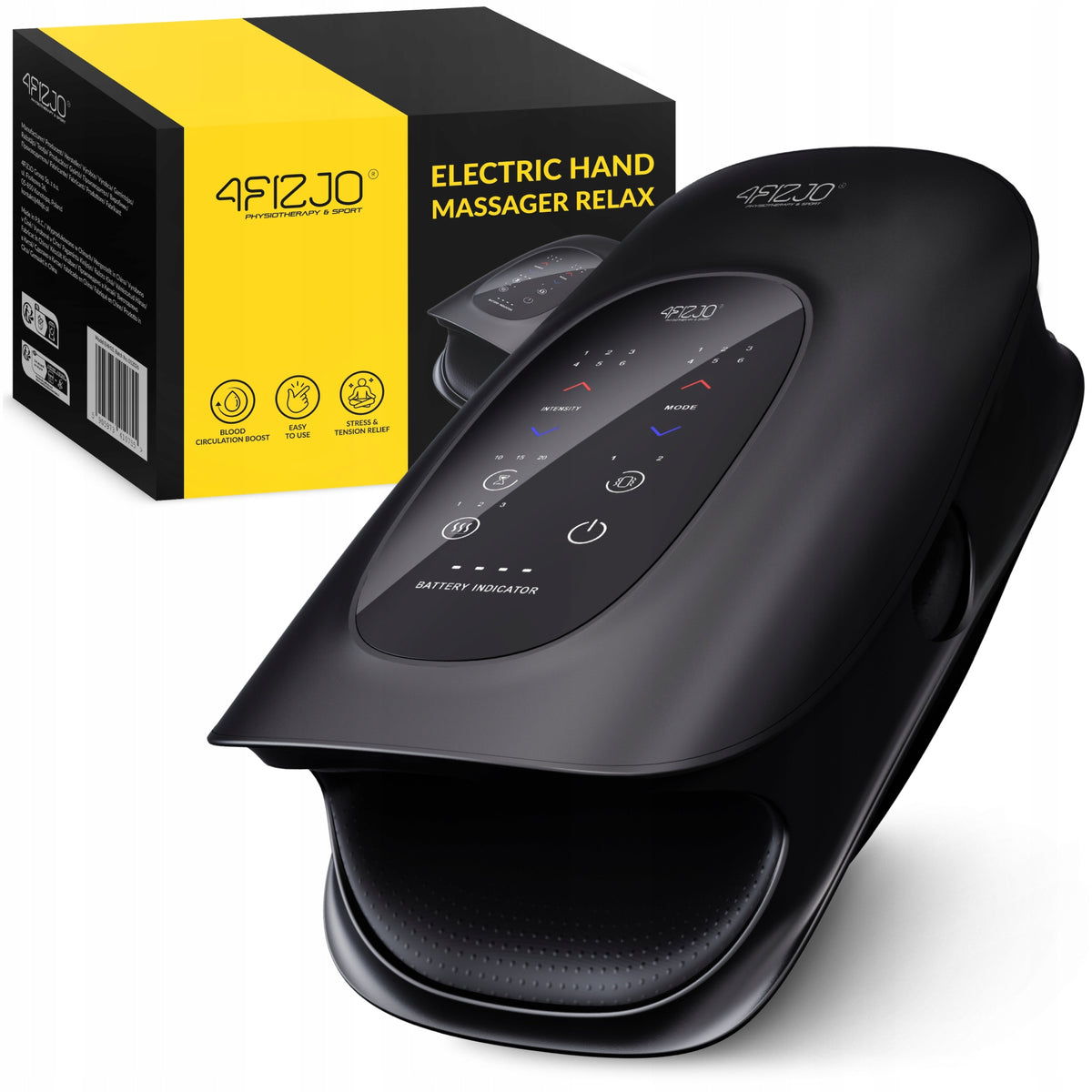 Hand Massager Electric Wireless 6 Modes Heating Compression