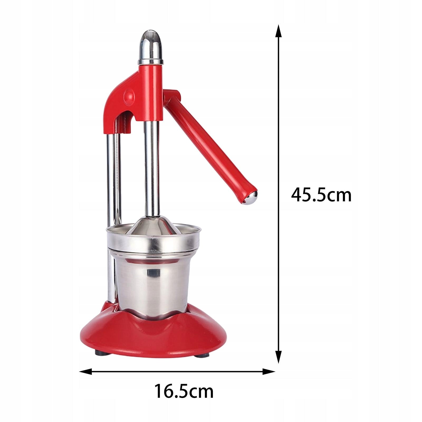 Hand Press Fruit Juicer Metal Juicer Press Kitchen Gadget Easy to Clean Red Brand no brand