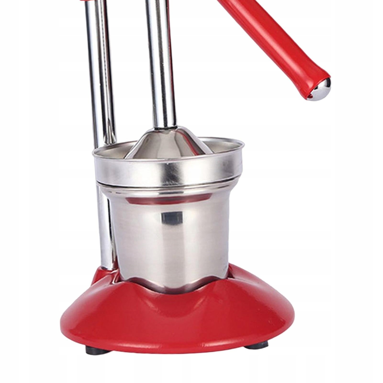 Hand Press Fruit Juicer Metal Juicer Press Kitchen Gadget Easy to Clean Red Packaging status original