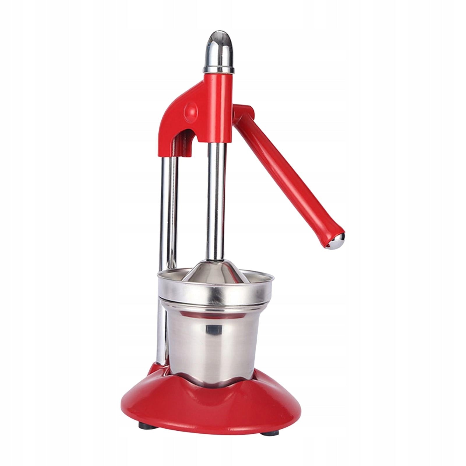 Hand Press Fruit Juicer Metal Juicer Press Kitchen Gadget Easy to Clean Red