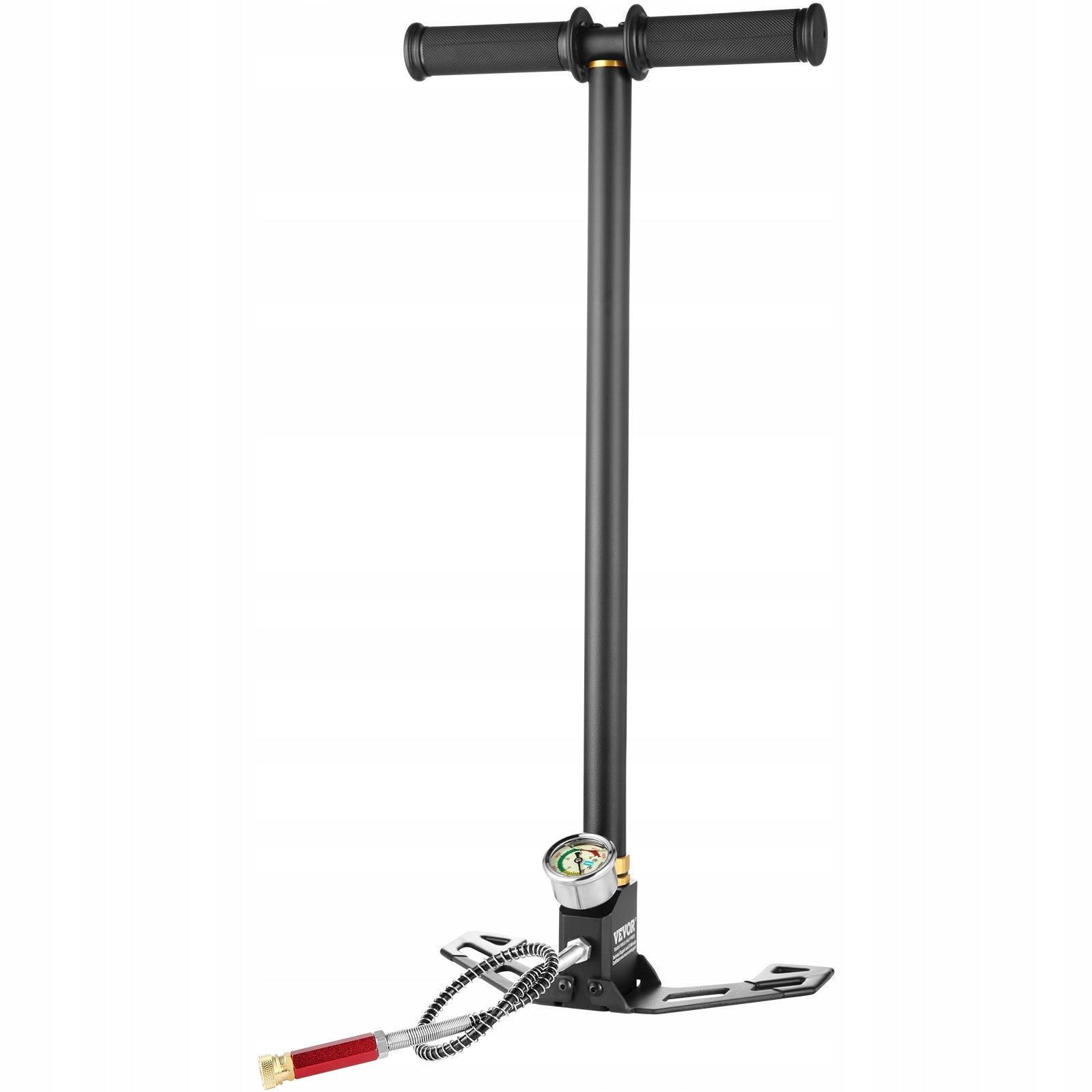 Hand Pump 4500PSI Built-in Oil and Water Separator Floor Pump Brand Vevor