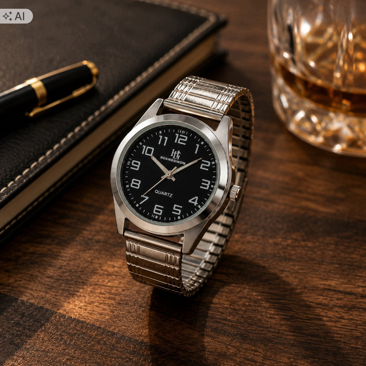 Hand Steel Watch Charm Dial Flexible Silver Elegant Fashionable Brand no brand