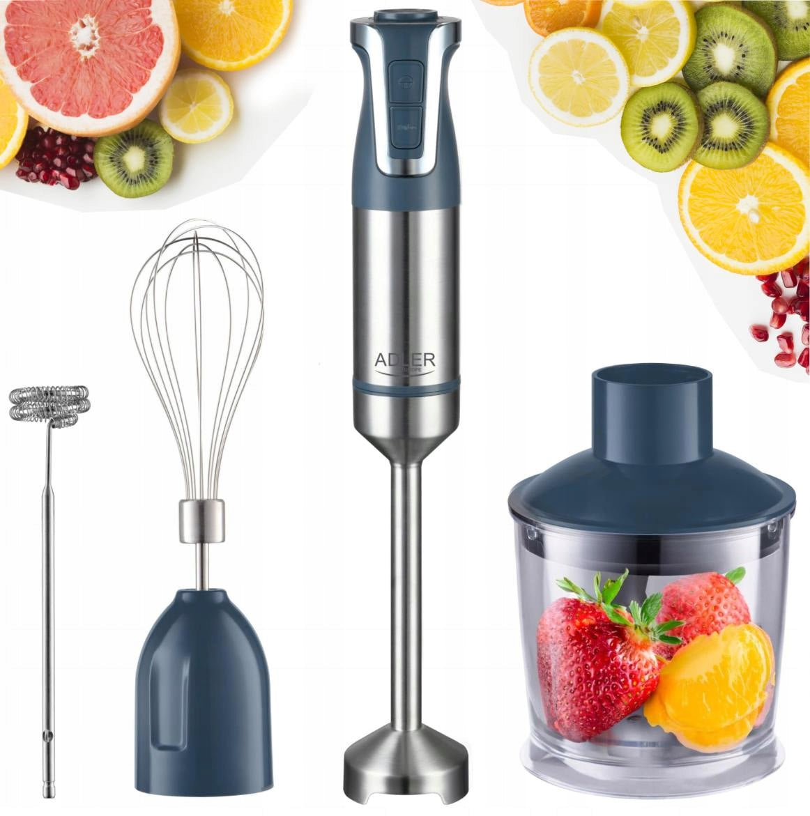 Hand blender 1800W ADLER TURBO multifunctional 20 levels AD 4627g grey