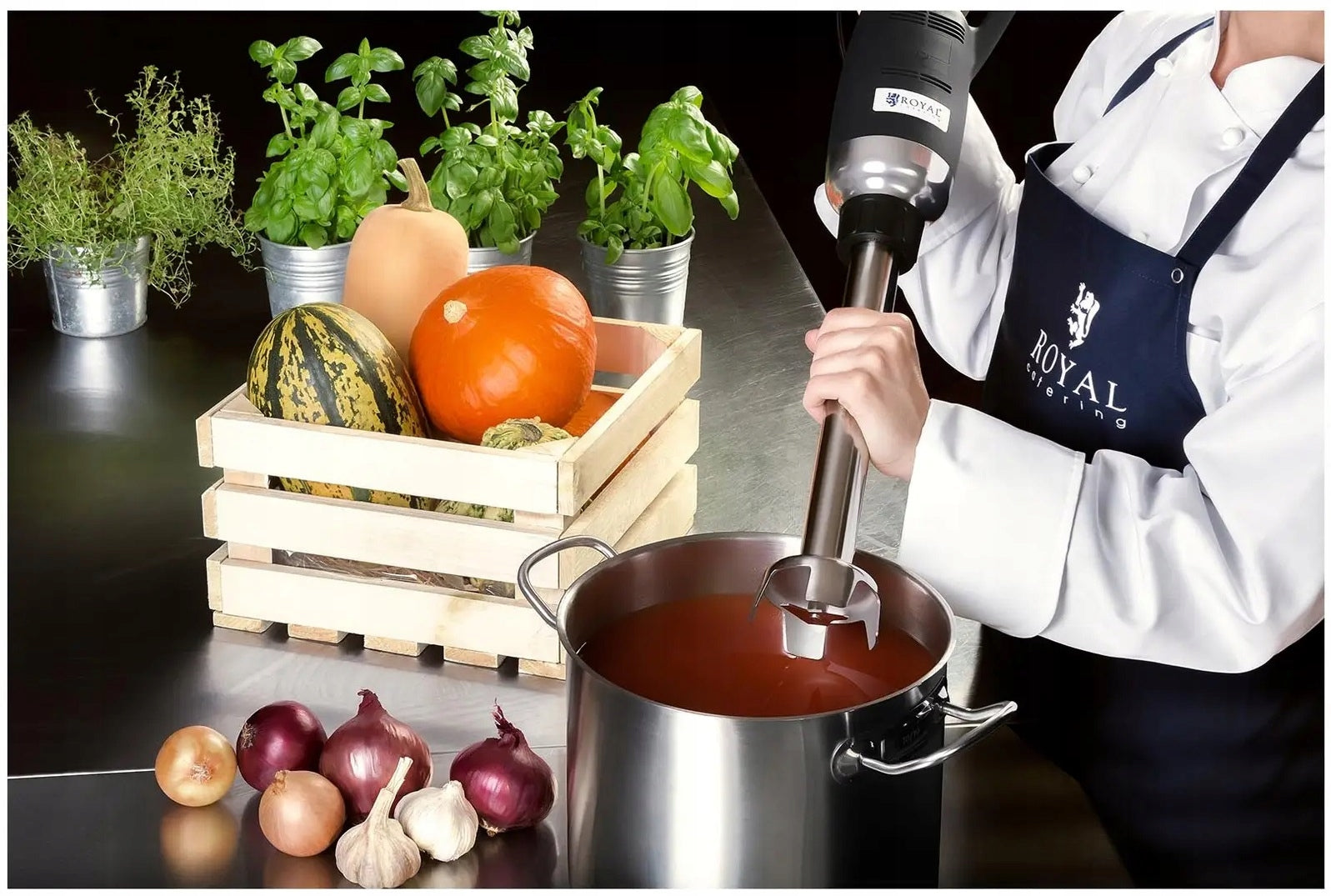 Hand blender 350W 400 mm 6000-18000 rpm ROYAL CATERING RCSM-350-400P Power rating 350 W