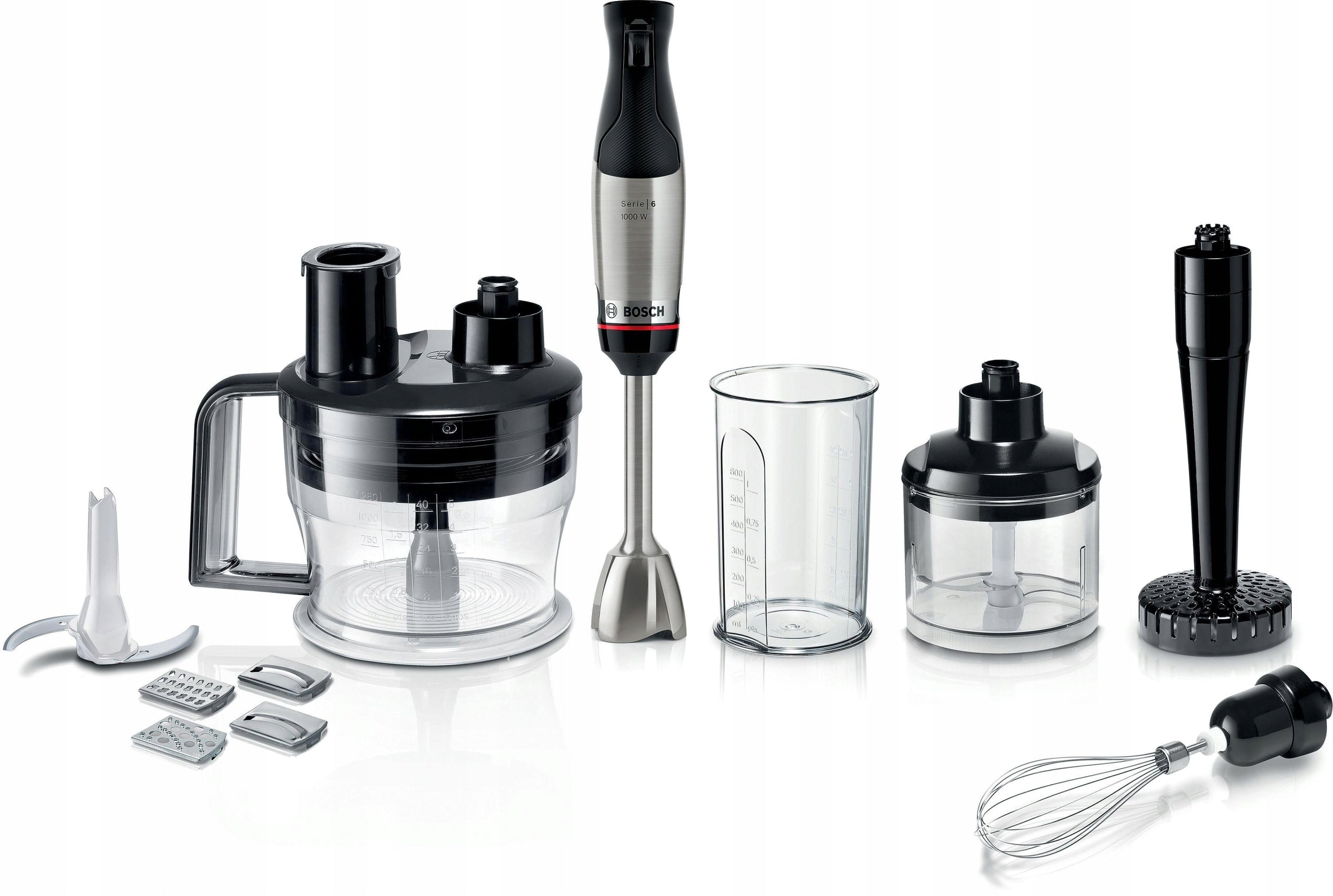 Hand blender Bosch ErgoMaster MSM6M673 1000W with shredder +accessories