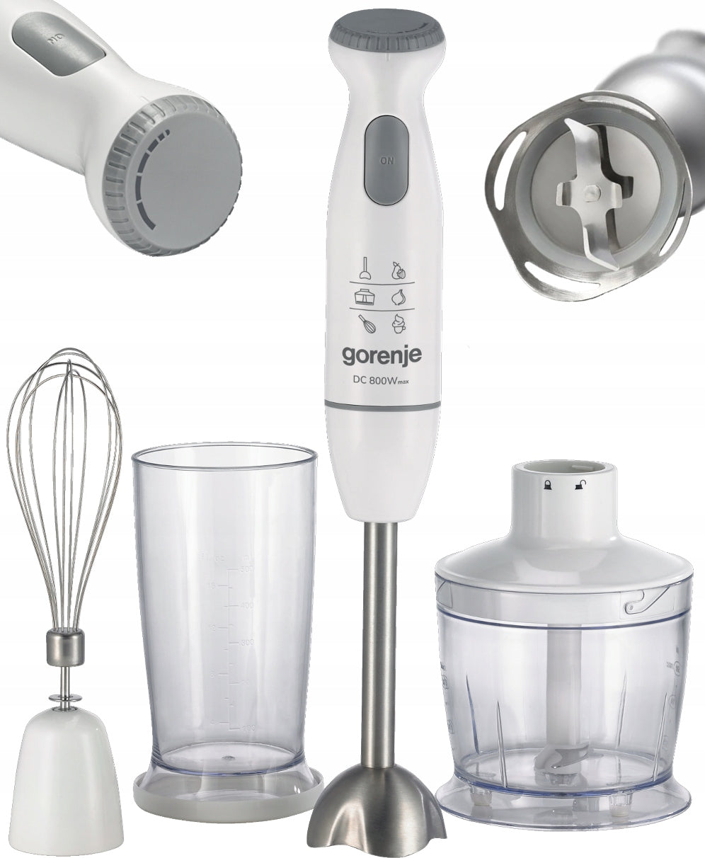 Hand blender Gorenje 800W POWERFUL 0,5L beater shredder Four blades