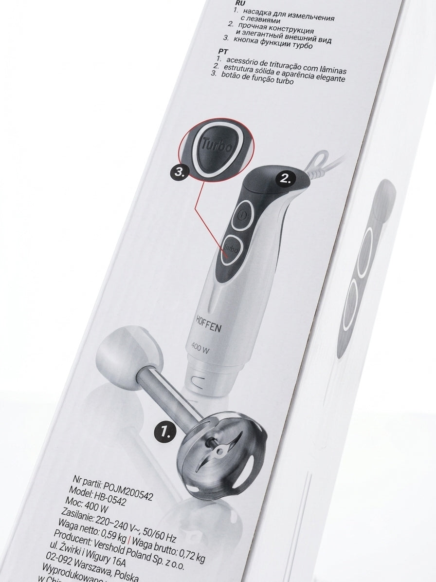 Hand blender Hoffen HB-0542 Manufacturer code HB-0542