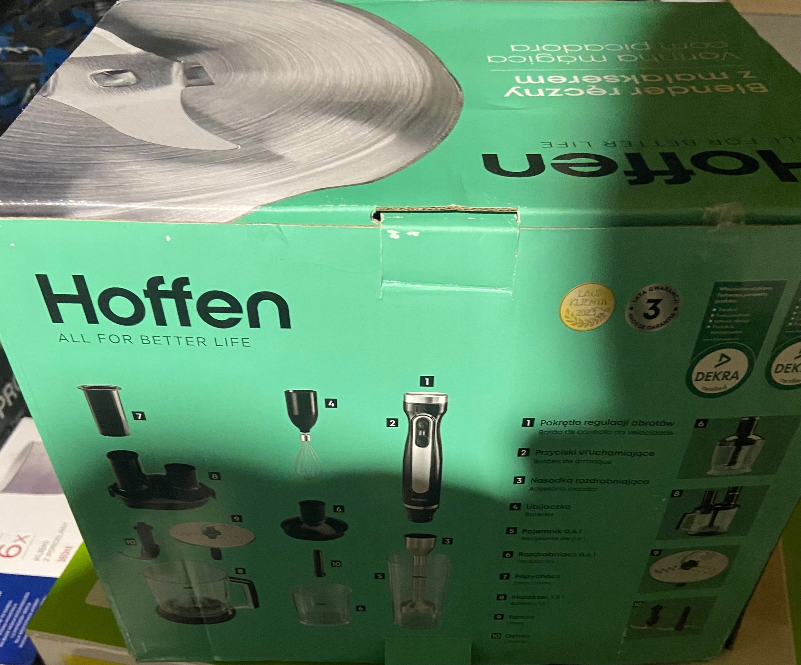 Hand blender Hoffen HB-3390 1000 W black Manufacturer code 5906333301058