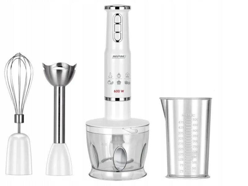 Hand blender MPM MBL 43 white 600W set