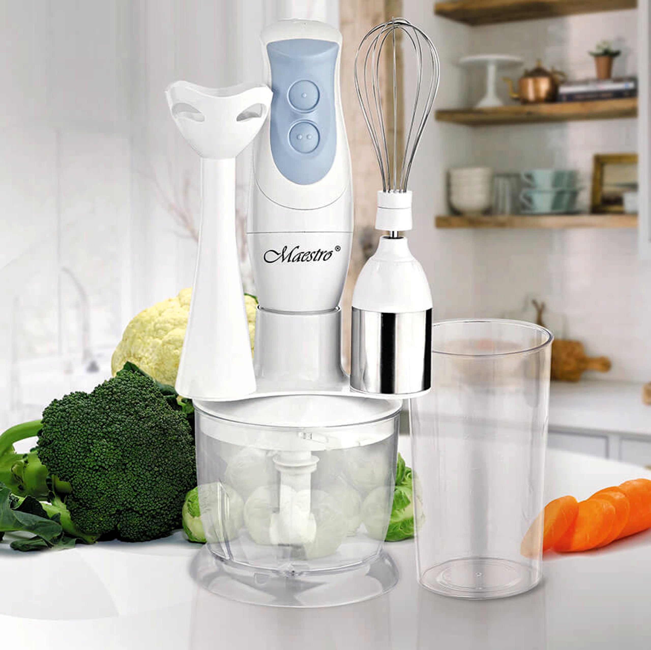 Hand blender MULTIFUNCTIONAL beater shredder MAESTRO MR-563 300W Manufacturer code MR-563