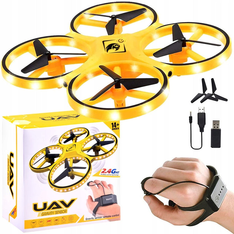Hand-controlled drone gesture + remote control Quadrocopter RC0573 Brand Jokomisiada