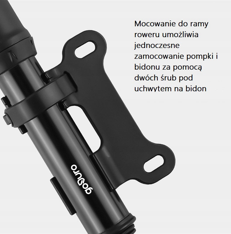 Hand pump mini bicycle light with frame attachment Model MRP1