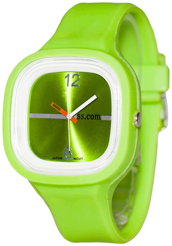 Hand watch SS.COM green strap