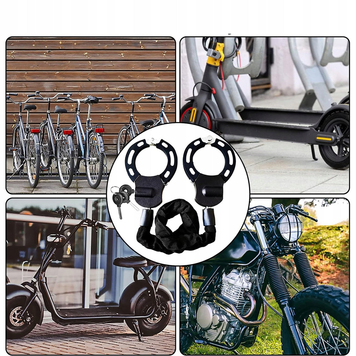Handcuff clasp for electric scooter Special steel lock 90cm Manufacturer code 4069251501953