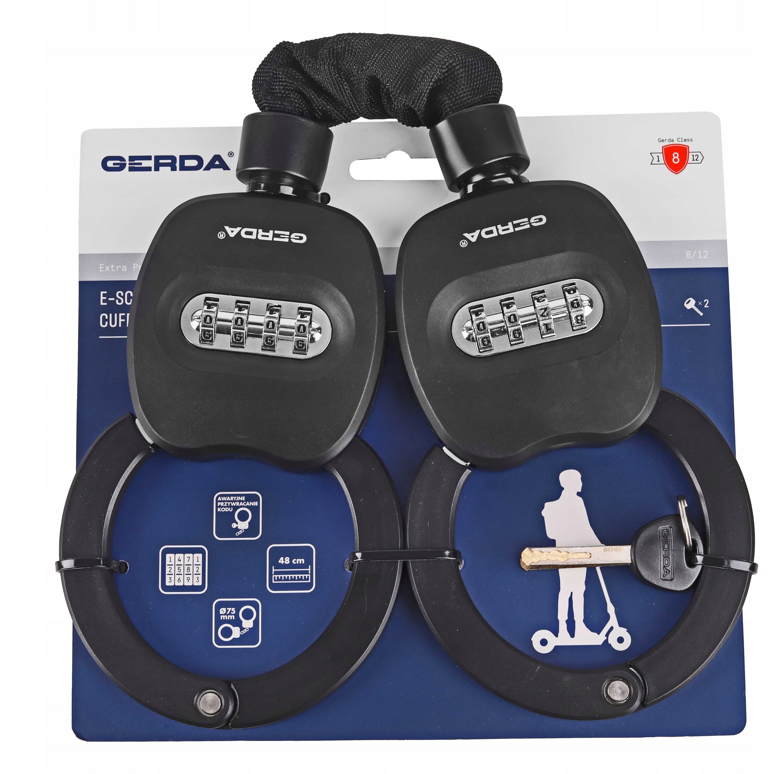 Handcuff closure for Scooter GERDA E-SCOOTER 480/75U