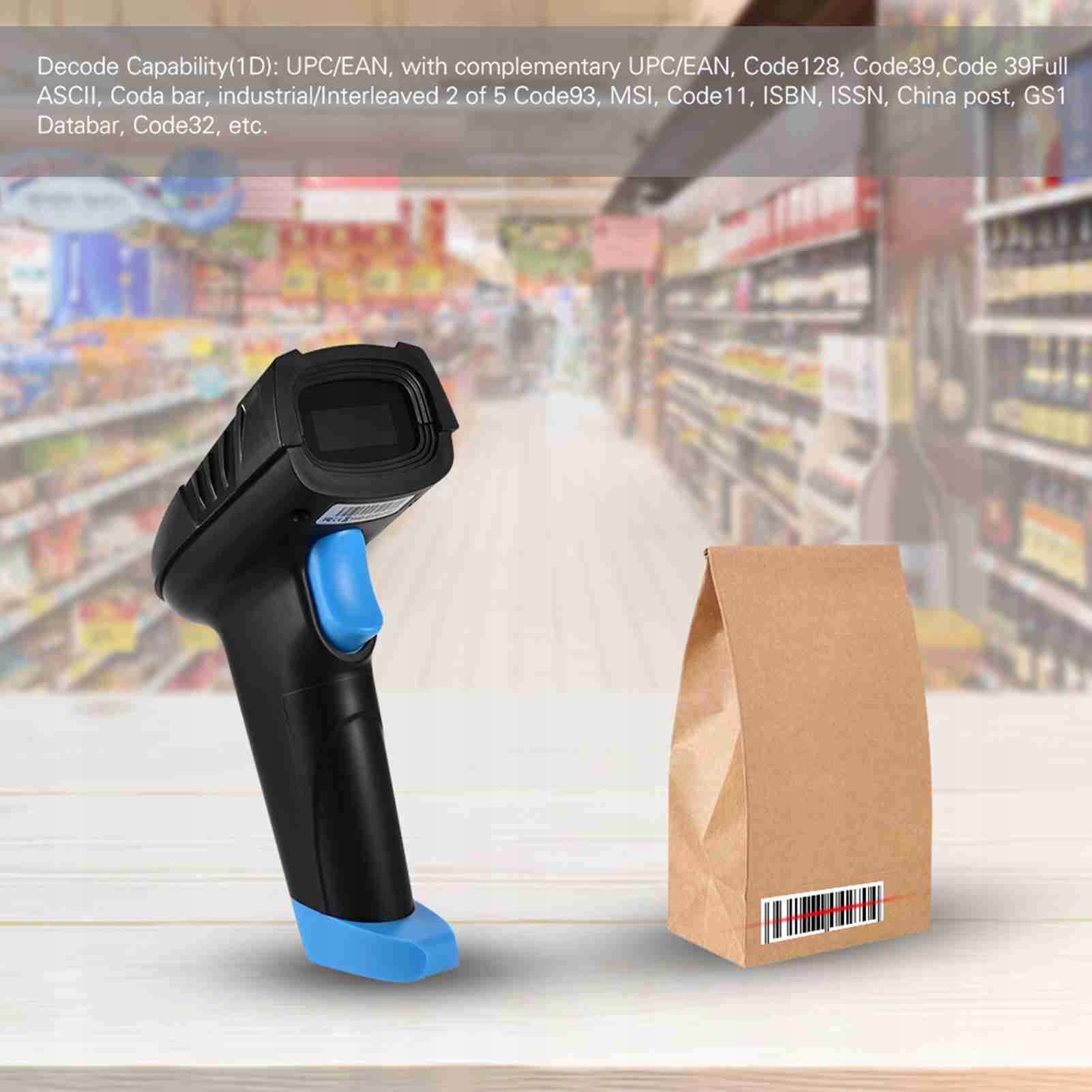 Handheld 1d Wireless Barcode Scanner Strap Reader with USB FN Receiver Brand no brand
