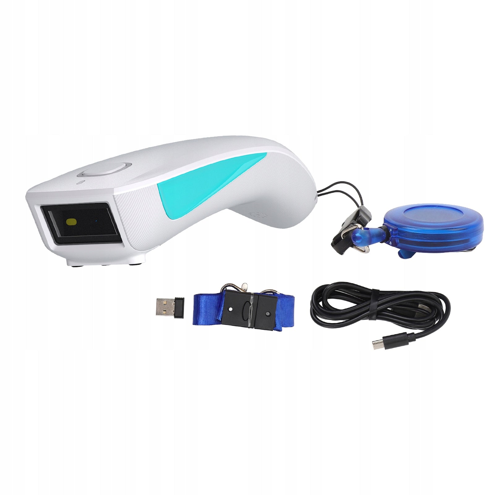 Handheld Barcode Scanner, USB BT 2.4G Connection 1D 2D Code Reader