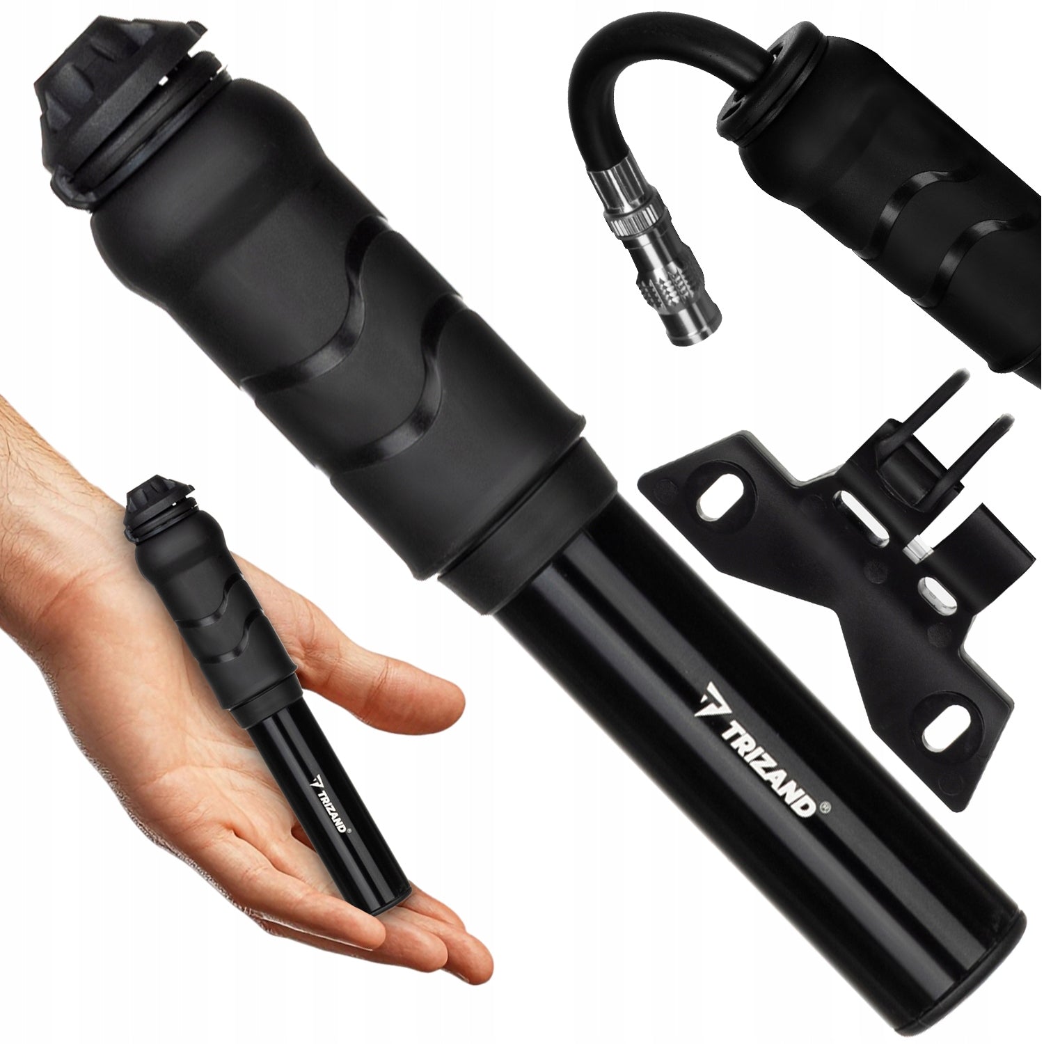 Handheld Bicycle Pump for Scooter Bike Trizand Black