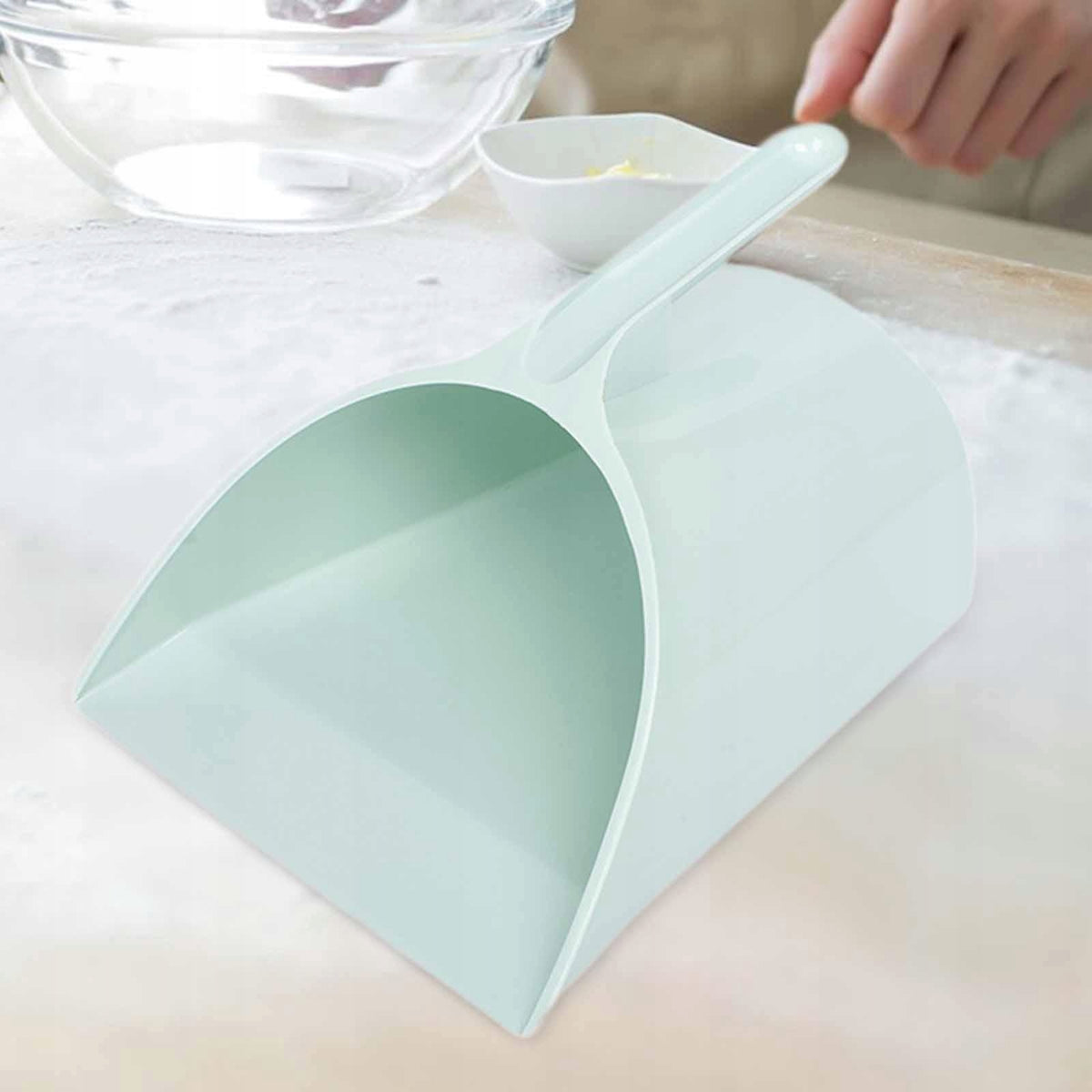 Handheld Dustpan Sturdy Cleaning Shovel Household Scoop Blue