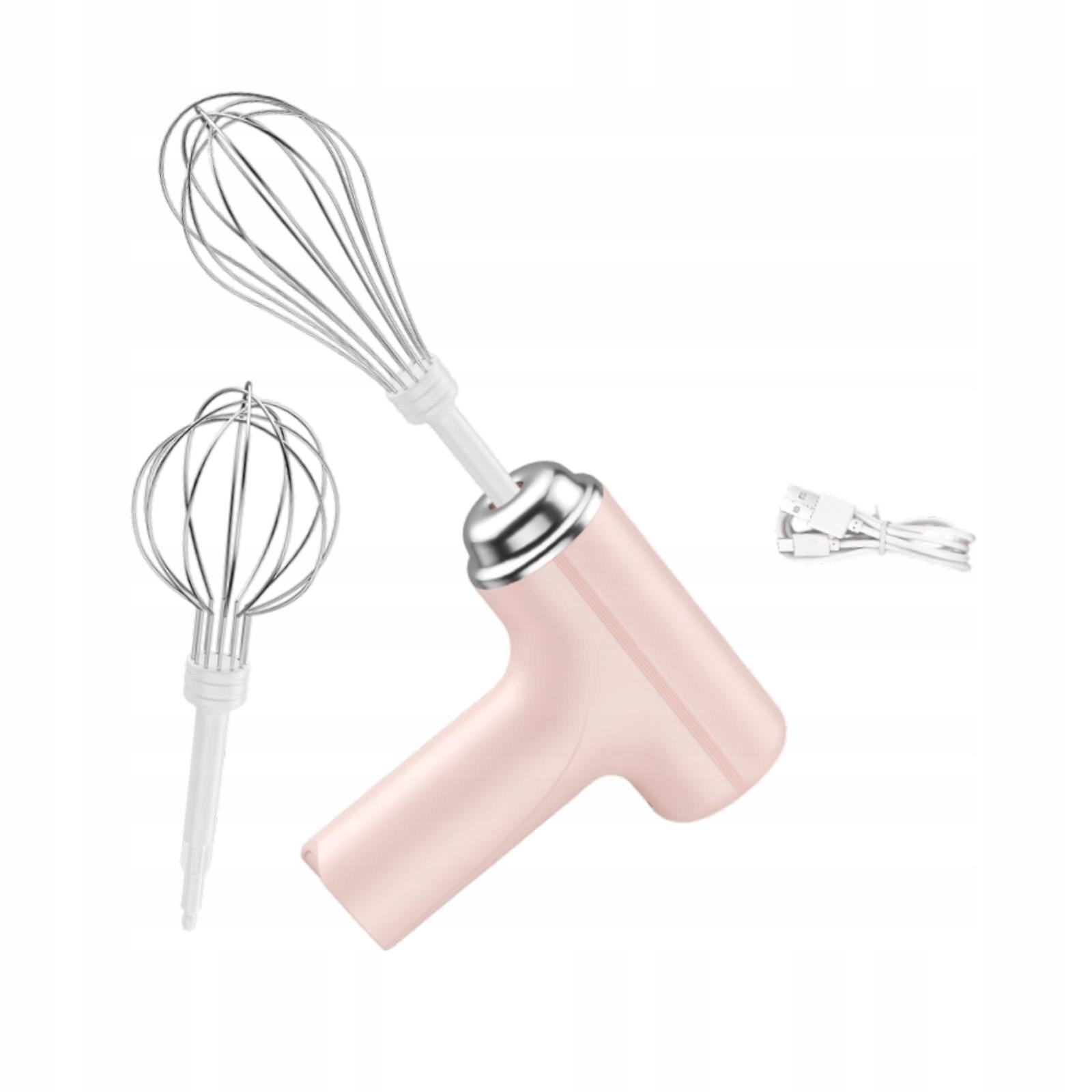 Handheld Egg Beater Egg Mixing Tool Small Mixer Kitchen Pink Double Head Brand no brand