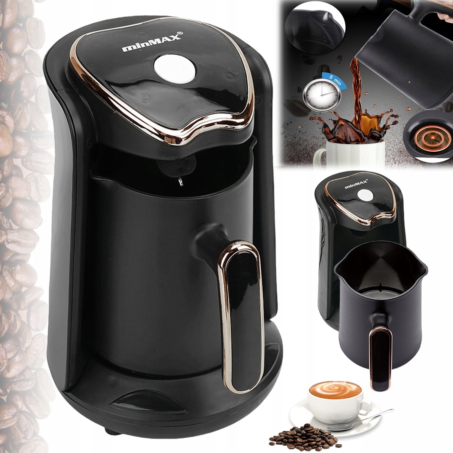 Handheld Express 300Ml Quick Preparation of Greek and Turkish Coffee