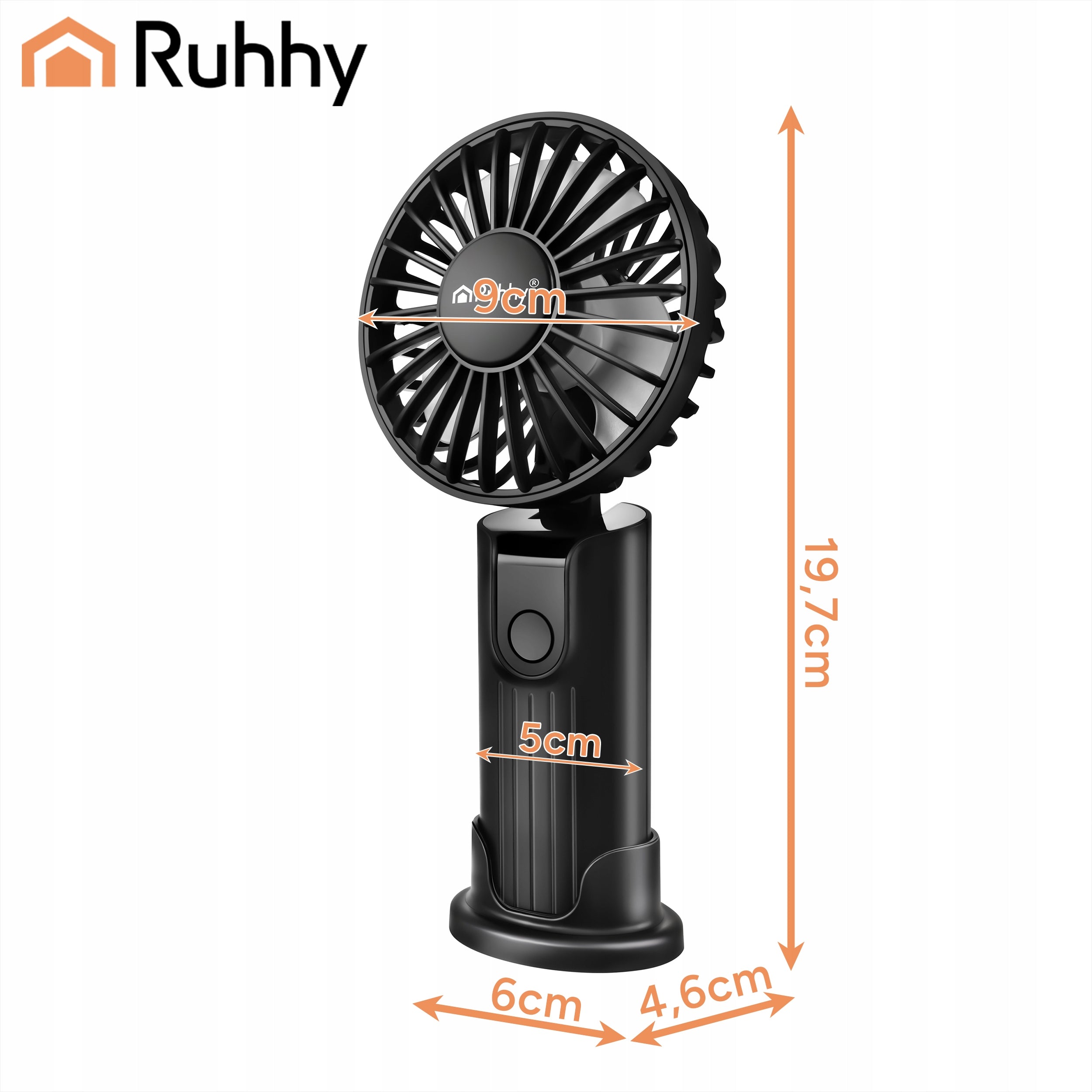 Handheld Fan Mini Black Ruhhy Ruhhy