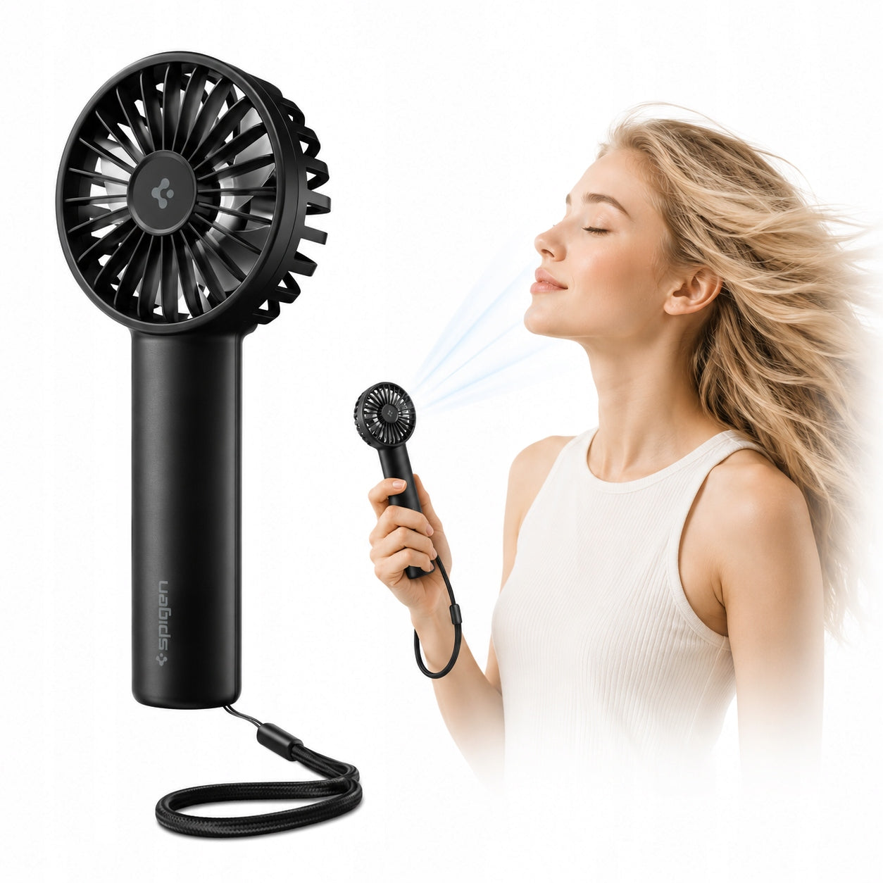 Handheld Fan Spigen A905 Mini 1800mAh Portable Travel USB-C