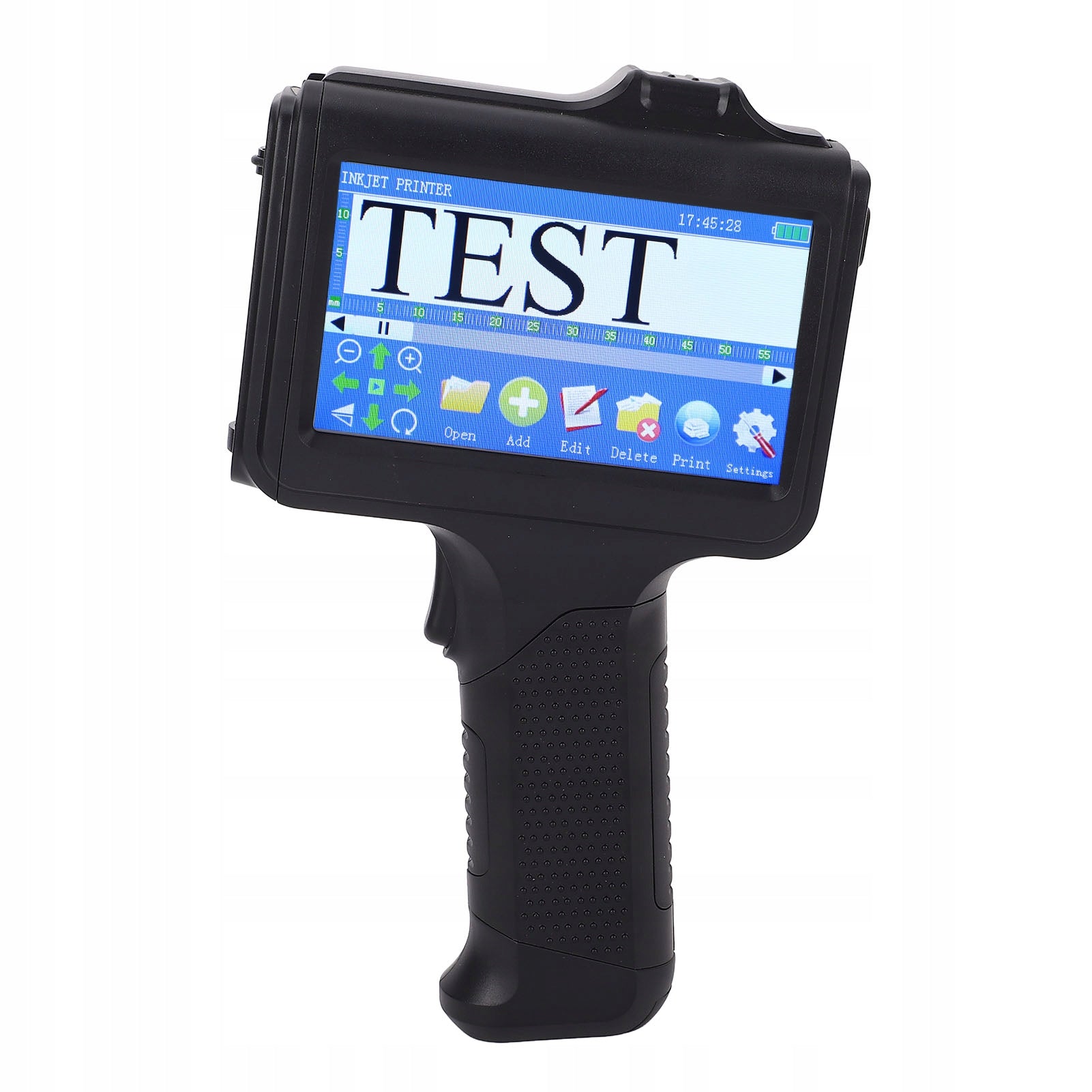Handheld Inkjet Printer 2-12.7mm Adjustable 4,3 Inch 1N Screen