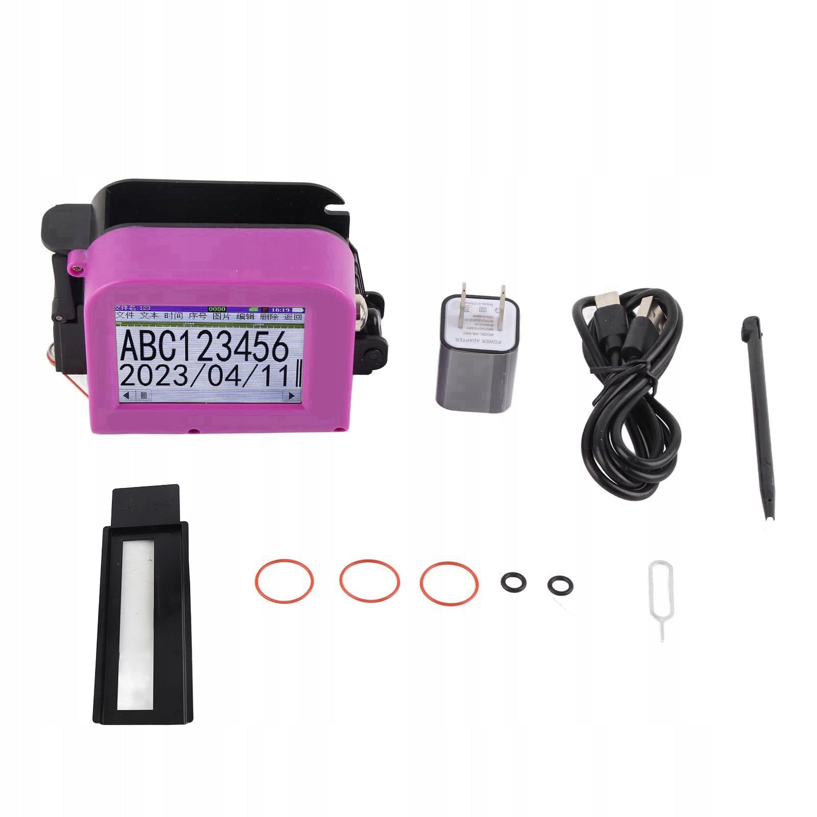 Handheld Inkjet Printer Portable Inkjet Encoder With QV Screen