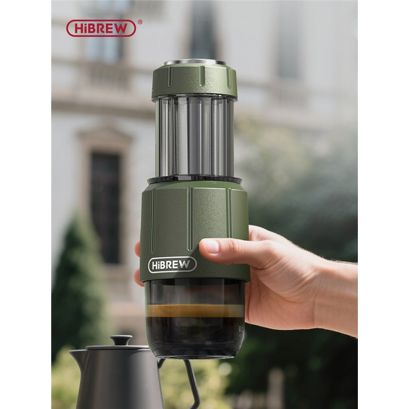 Handheld Portable Expresso HiBREW H4D 8 – 15 Bar Green Dual Function Brand HiBREW
