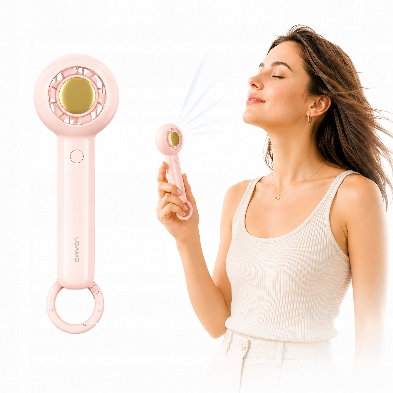 Handheld mini fan USAMS Candy 1200mAh handy travel fan