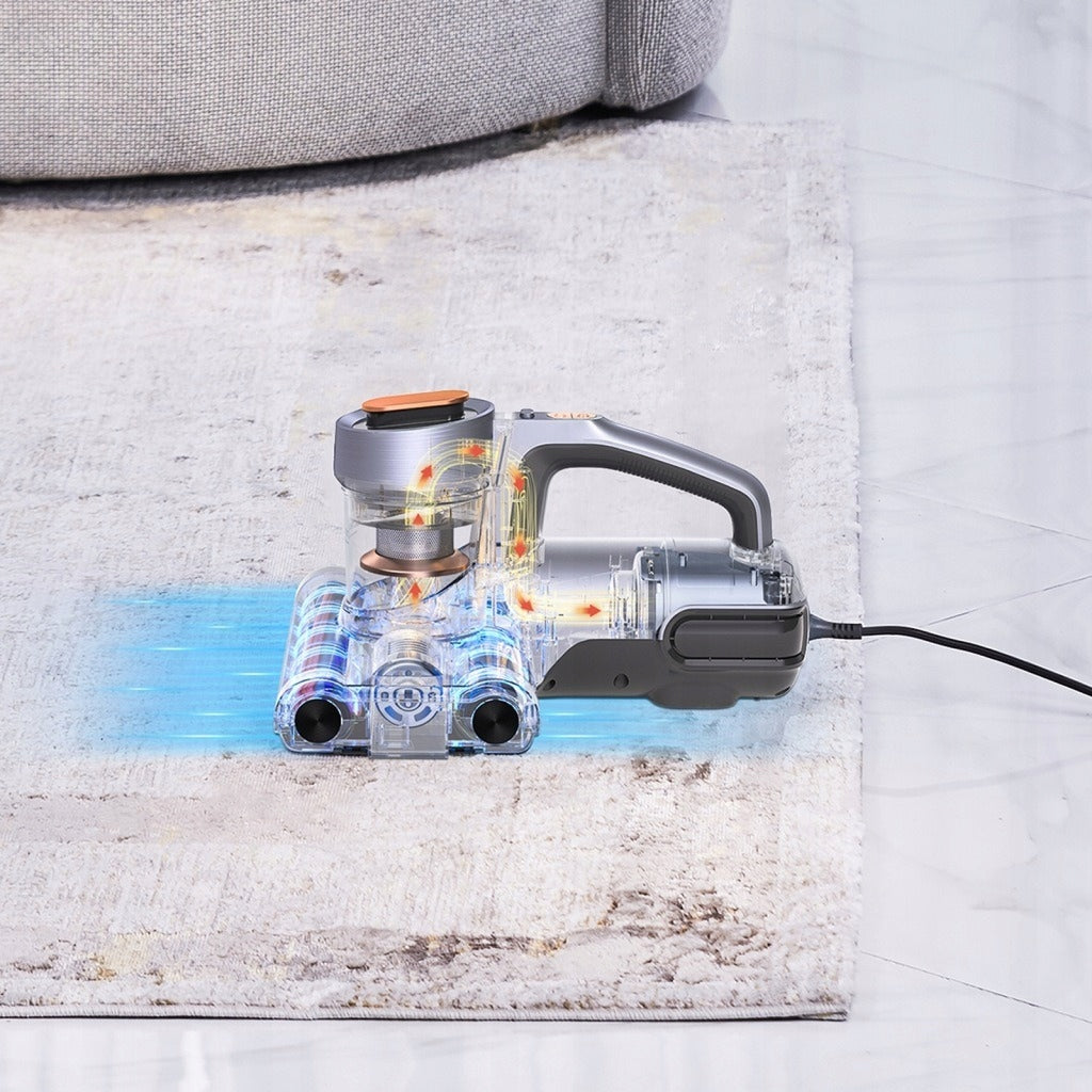 Handheld vacuum cleaner JIMMY BX7 for allergy sufferers 15Kpa double anti-tangle brushes Dominant color silver/gray