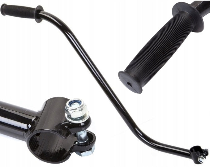 Handle for learning to ride handle pusher guide handle pusher bike black