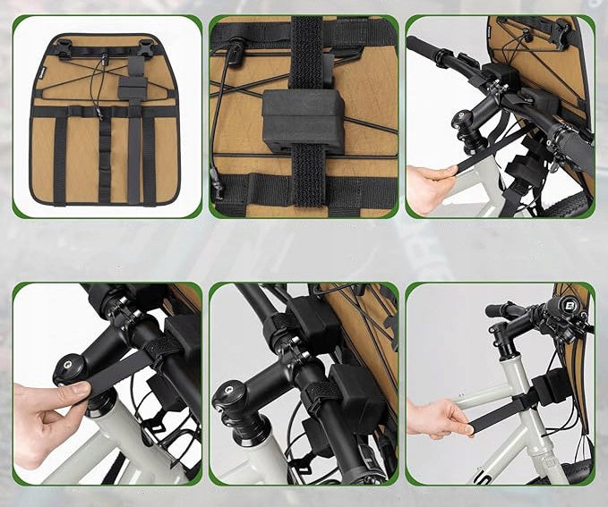Handlebar holder MTB/GRAVEL harness for panniers sleeping bags QUNATURE 240035002 For multipurpose
